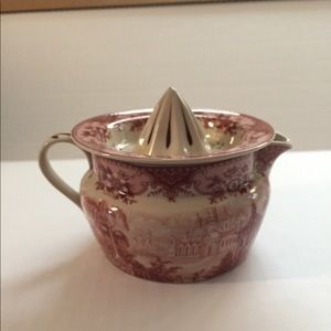 Pink Transferware Juicer